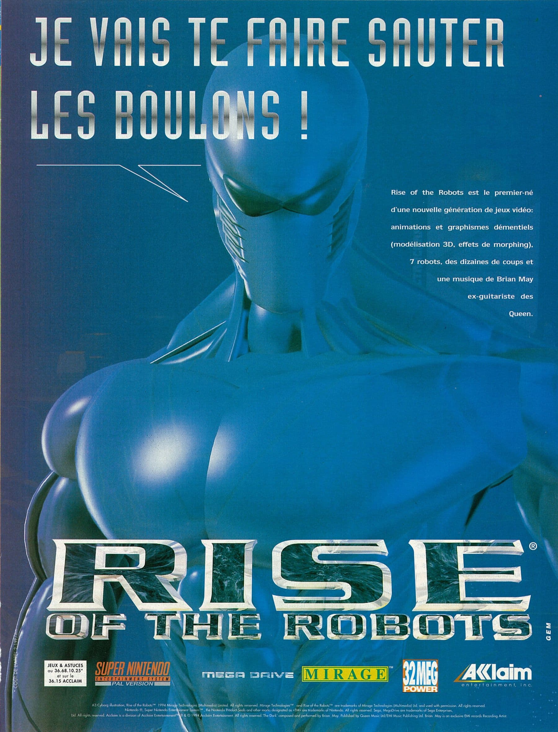 <figcaption>La publicité qui apparaissait dans les magazines de l'époque (le magazine Console+ n°39 de janvier 1995 pour cette image)</figcaption>