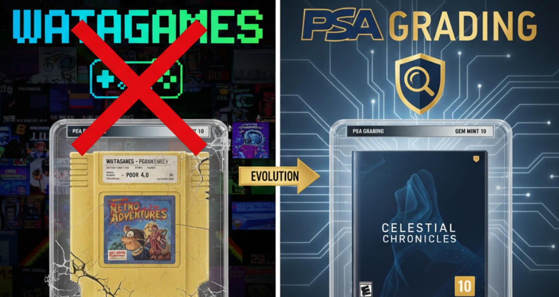 Watagames devient PSA Grading: une nouvelle ère pour le retrogaming et la collection